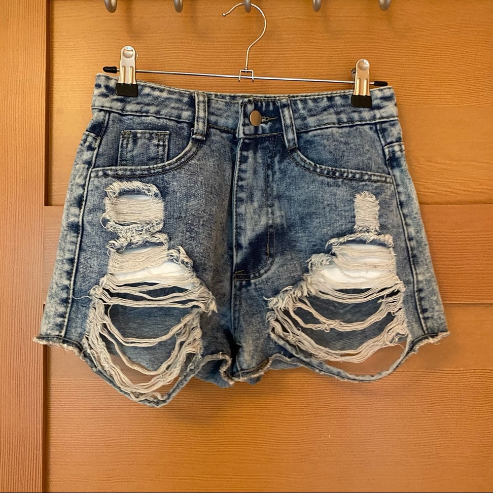Ripped shorts